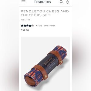 TWO Pendleton Travel Sets - Backgammon and Chess/Checkers